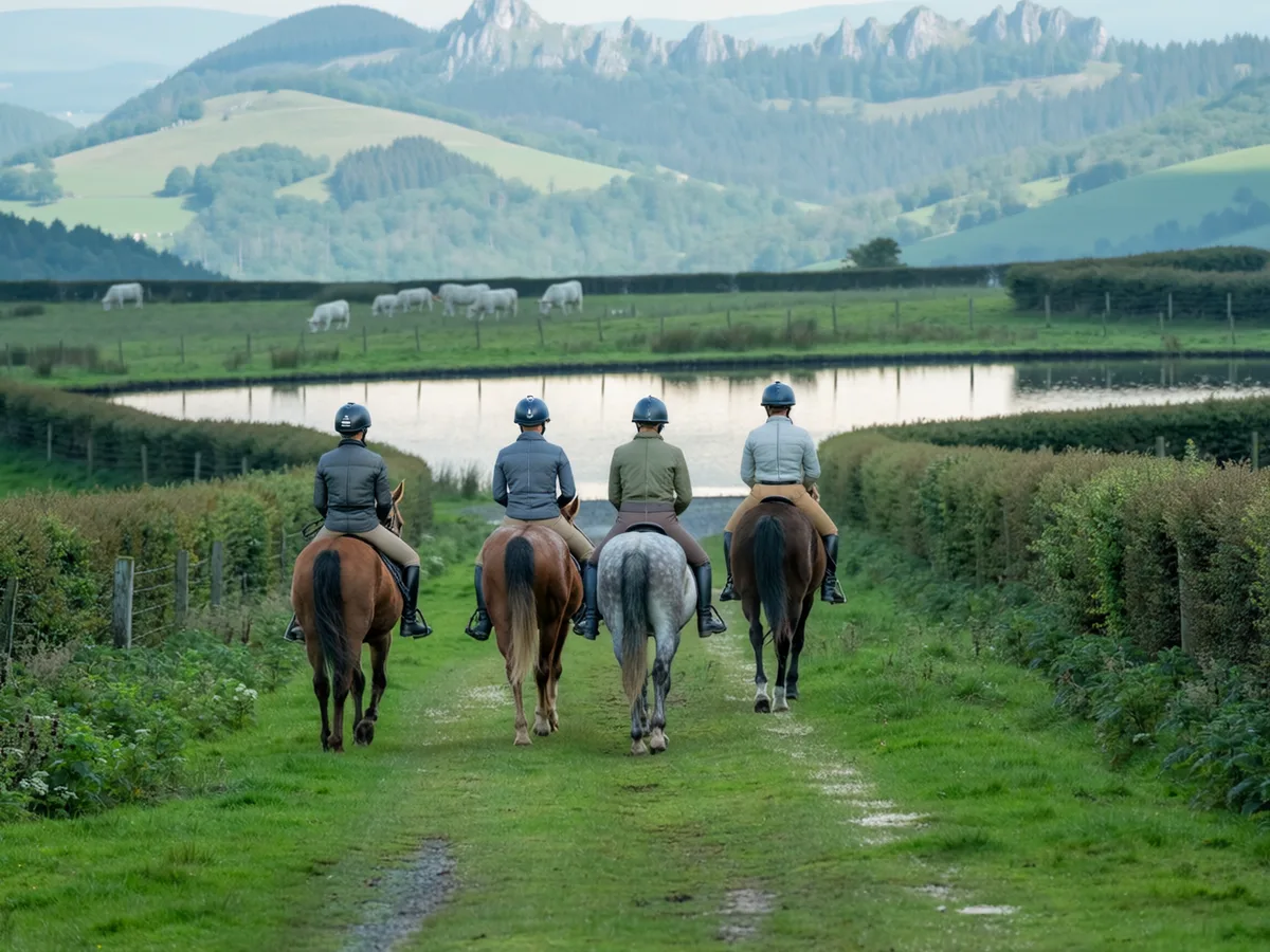 Balade à cheval dans l'Ain, autour de Francheleins