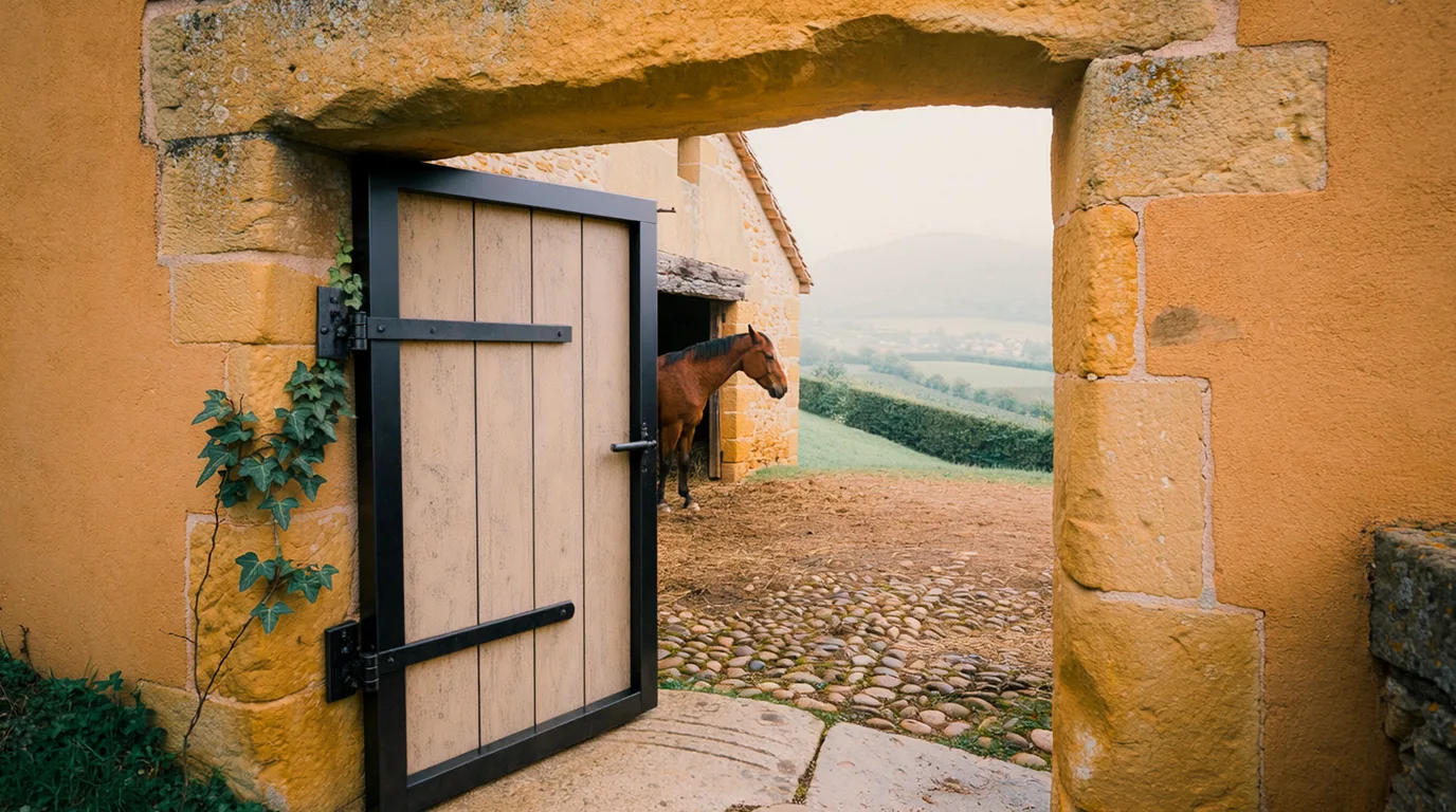 Entrée, Poney Club de l'Ain, centre équestre à Francheleins